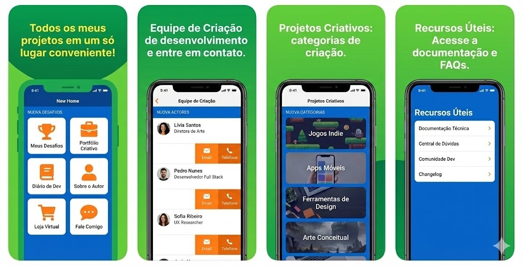 App Projetos Criativos